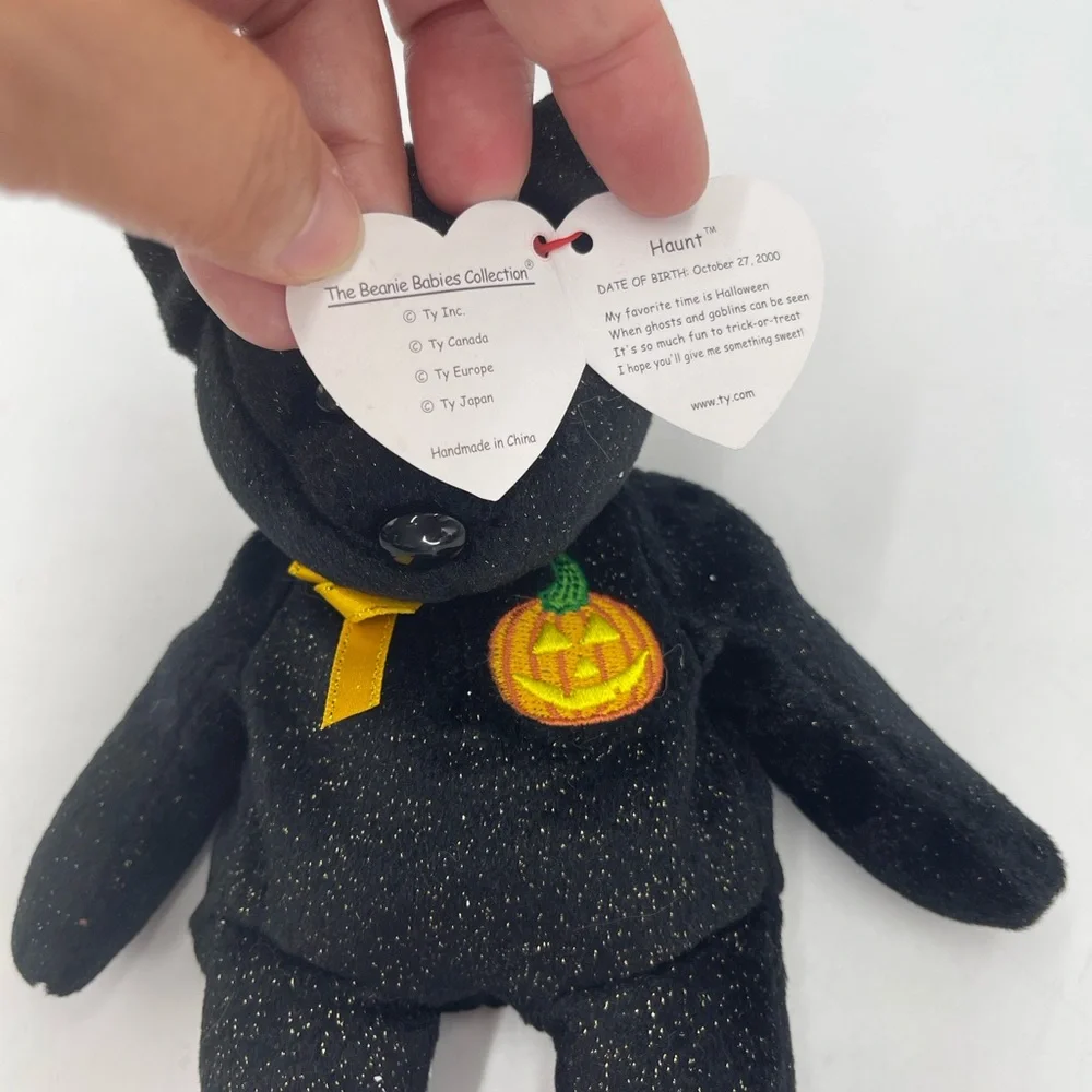 Set of Three Beanie Babies Bears Halloween & October Month
